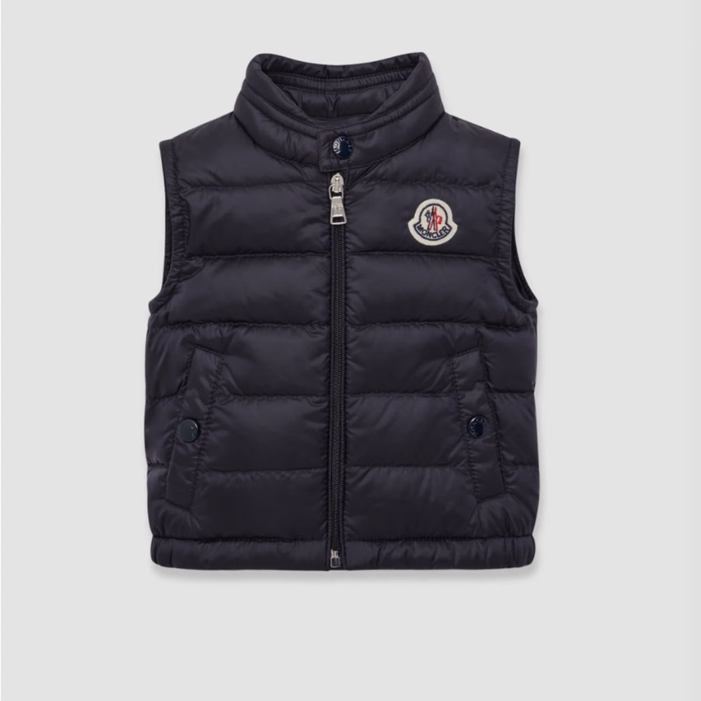 Moncler Kids Night Blue Puffer Vest - Size 2